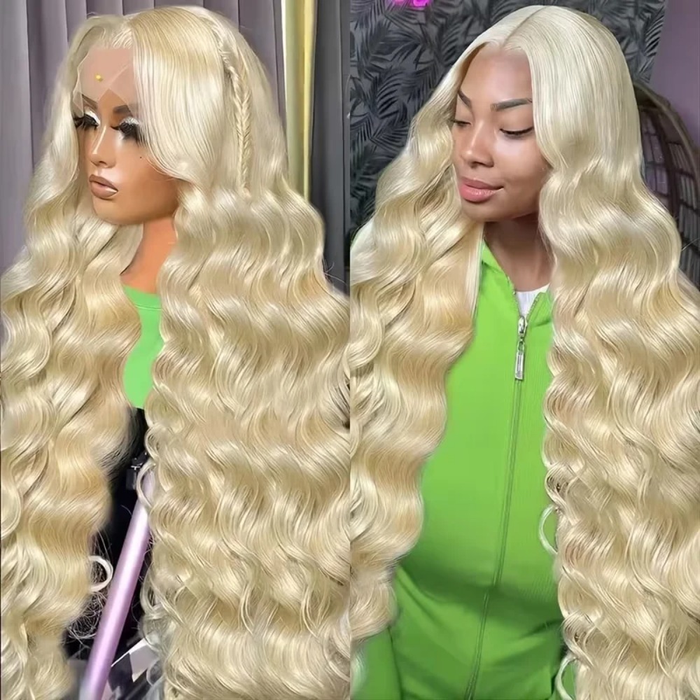26 30 Inch 613 Blonde Wigs Bod - 613 Blonde Body Wave Lace Front Wig recension och pris