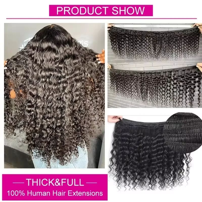 100% Brazilian Virgin Human Ha - Deep Wave 3 Bundles With Closure recension och pris
