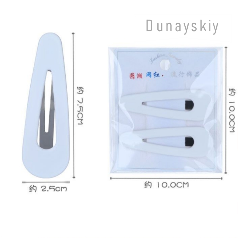 White Large BB Hair Clips Cosp - Hair Clips recension och pris