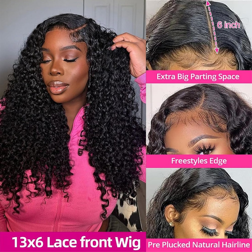 200 Density 13x4 13x6 HD Trans - Human Hair Wigs recension och pris