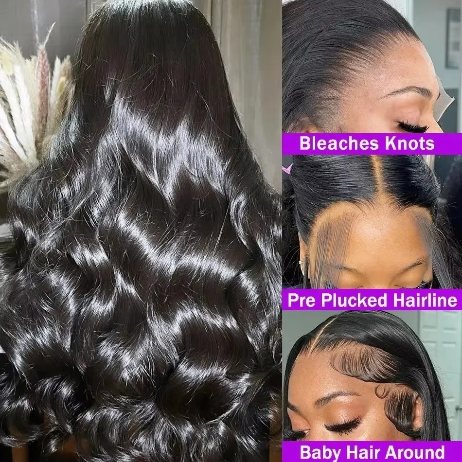 40 Inch Body Wave Human Hair W - Hd Lace Frontal Wig Human Hair Pre Plucked recension och pris