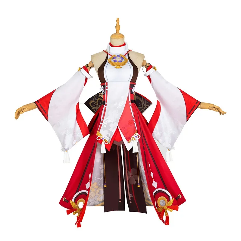 Yae Miko Cosplay Costume Game  - Synthetic Wigs recension och pris