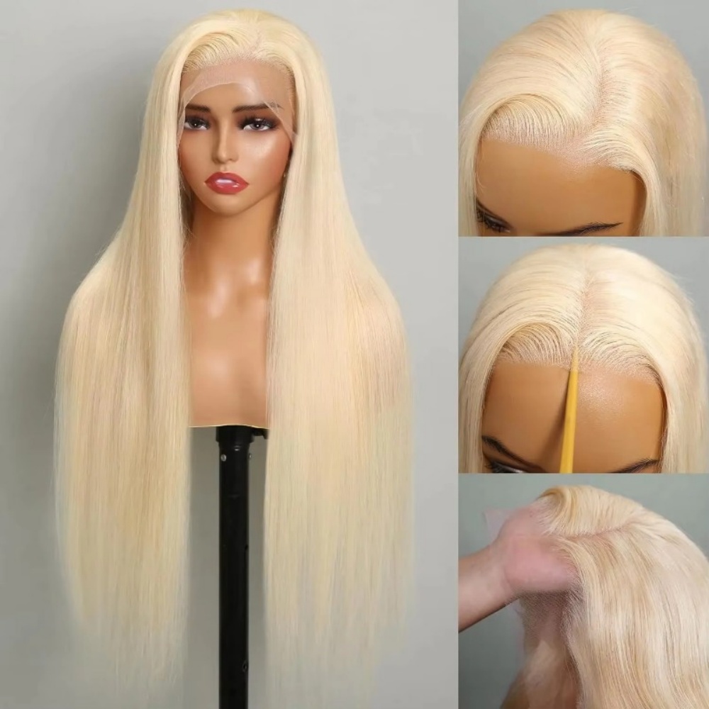 613 Blonde Human Hair Wig HD L - Lace Front Wigs recension och pris