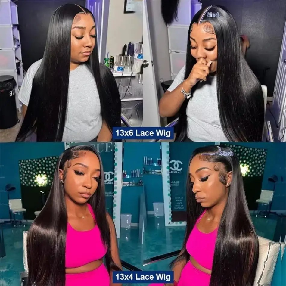 40 Inch Straight Human Hair Wi - Lace Front Wigs recension och pris