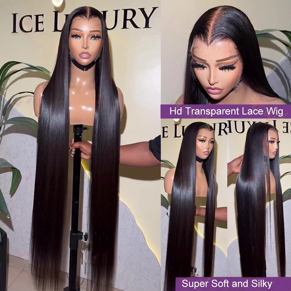 40 Inch Straight Human Hair Wi - Lace Front Wigs recension och pris