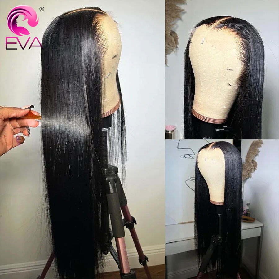 Eva Hair Deep Part HD Lace Fro - Hd Lace Frontal Wig Human Hair Pre Plucked recension och pris